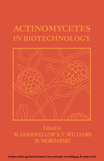 Actinomycetes in Biotechnology main product photo