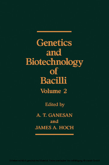 Genetics and Biotechnology of Bacilli, Volume 2 main product photo