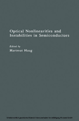 Optical Nonlinearities and Instabilities in Semiconductors