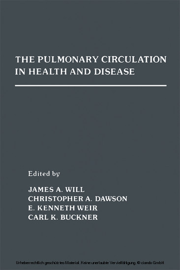 The Pulmonary Circulation in Health and Disease main product photo