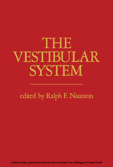 The Vestibular System main product photo