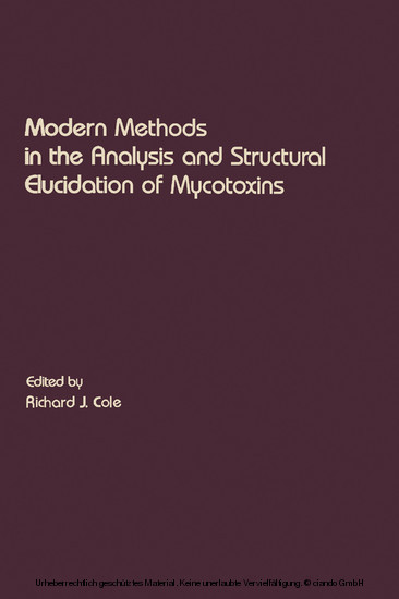 Modern Methods in the Analysis and Structural Elucidation of Mycotoxins main product photo