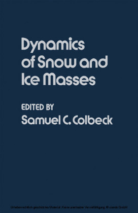 Dynamics of Snow and Ice Masses