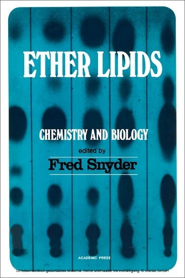 Ether Lipids Chemistry and Biology main product photo