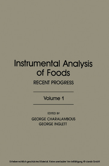 Instrumental Analysis of Foods V1 main product photo