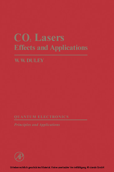 CO2 Lasers Effects and Applications main product photo