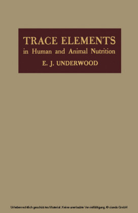 Trace Elements in Human and Animal Nutrition