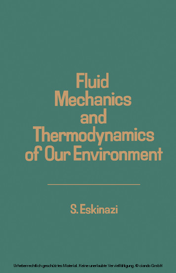 Fluid Mechanics and Thermodynamics of Our Environment main product photo