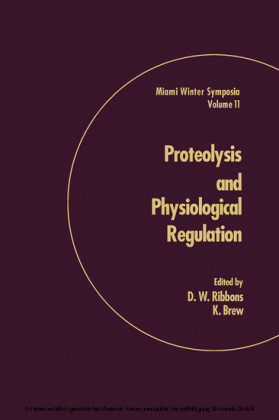 Proteolysis and Physiological Regulation