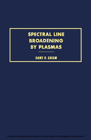 Spectral Line Broadening by Plasmas main product photo