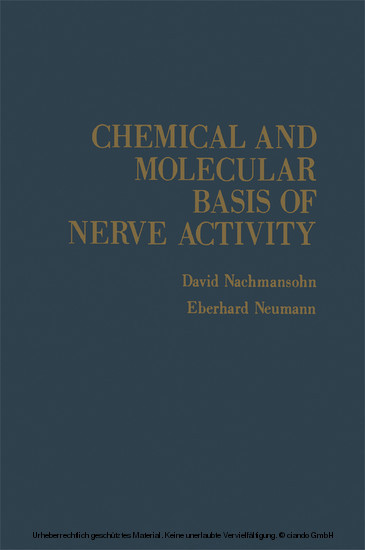 Chemical and Molecular Basis of Nerve Activity main product photo