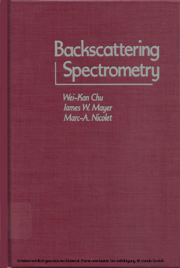Backscattering Spectrometry main product photo