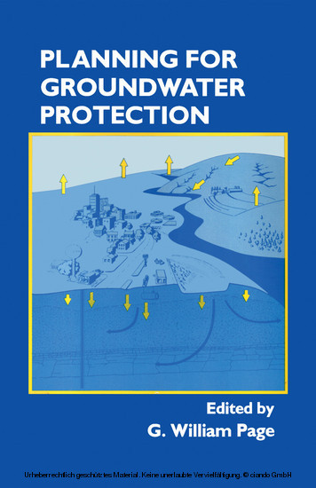 Planning for Groundwater Protection main product photo