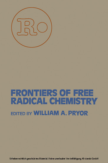 Frontiers of Free Radical Chemistry main product photo