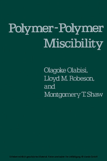 Polymer-Polymer Miscibility main product photo