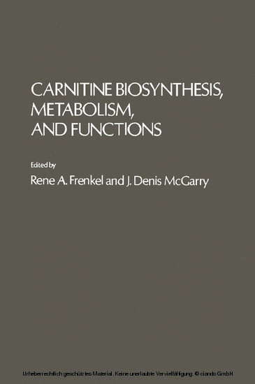 Carnitine Biosynthesis Metabolism, And Functions main product photo
