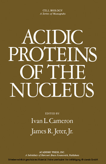 Acidic Proteins of the Nucleus main product photo