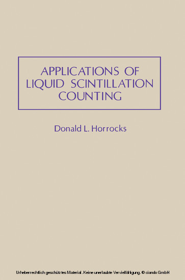 Applications of Liquid Scintillation Counting main product photo