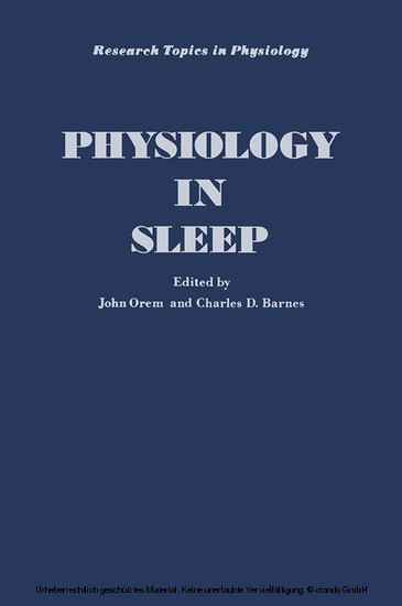 Physiology in Sleep main product photo