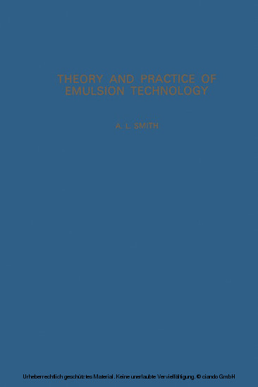 Theory and Practice of Emulsion Technology main product photo