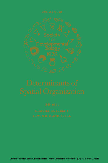 Determinants of Spatial Organization main product photo