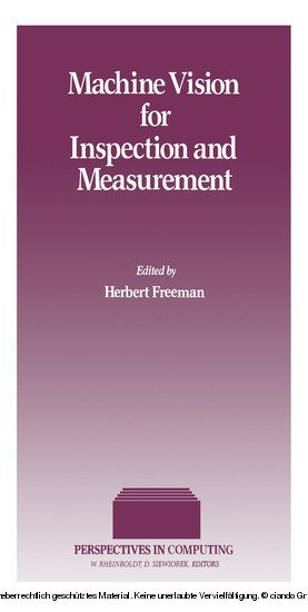 Machine Vision for Inspection and Measurement main product photo