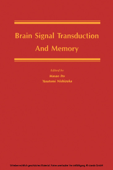 Brain Signal Transduction and Memory main product photo