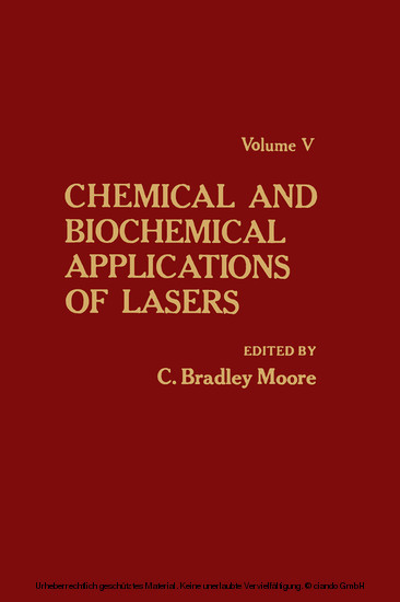 Chemical and Biochemical Applications of Lasers V5 main product photo