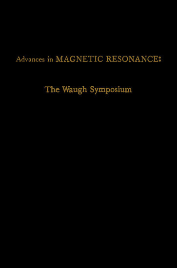 Advances in Magnetic Resonance main product photo