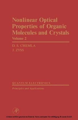 Nonlinear Optical Properties of Organic Molecules and Crystals V2