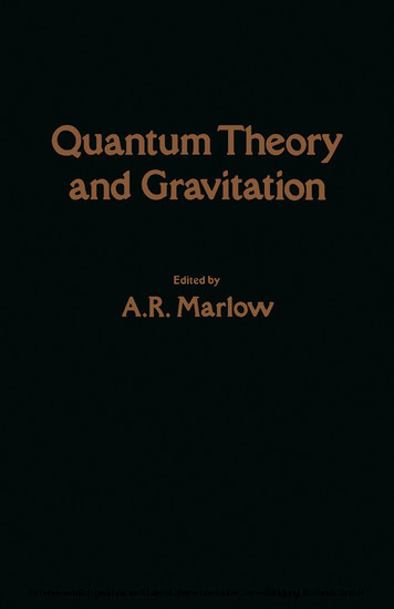 Quantum Theory and Gravitation main product photo