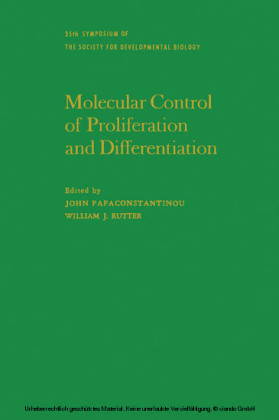Molecular Control of Proliferation and Differentiation