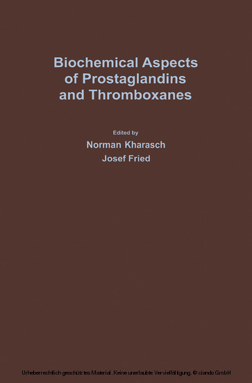 Biochemical Aspects of Prostaglandins and Thromboxanes main product photo