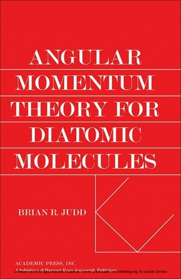 Angular Momentum Theory for Diatomic Molecules main product photo