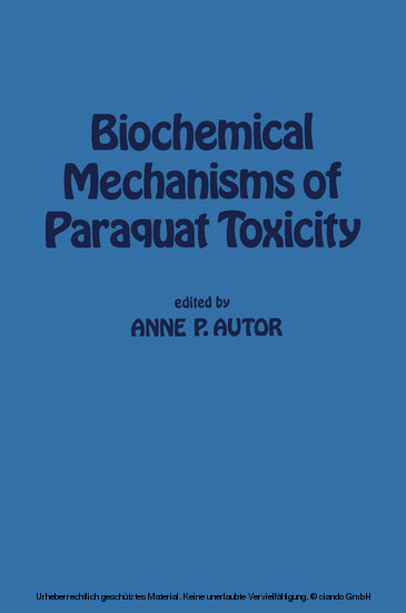 Biochemical Mechanisms of Paraquat Toxicity main product photo