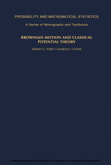 Brownian Motion and Classical Potential Theory main product photo