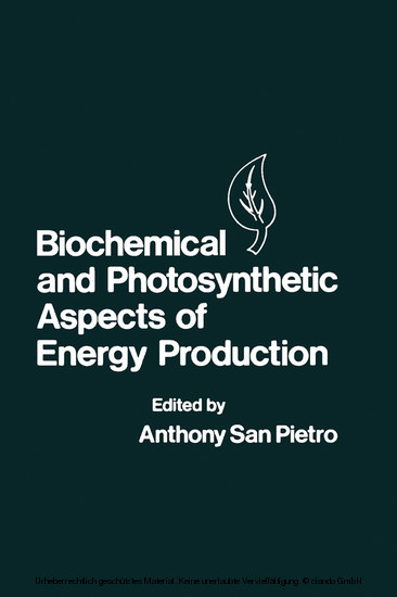 Biochemical and Photosynthetic Aspects of Energy Production main product photo