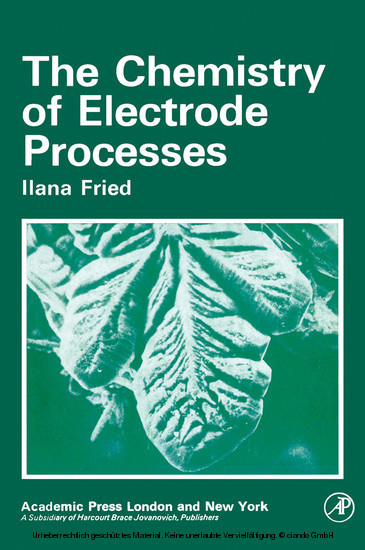 The Chemistry of Electrode Processes main product photo