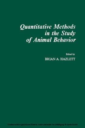 Quantitative Methods in The Study of Animal behavior