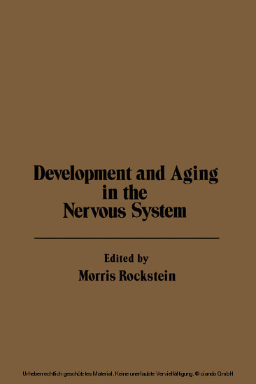Development and Aging in the Nervous System main product photo