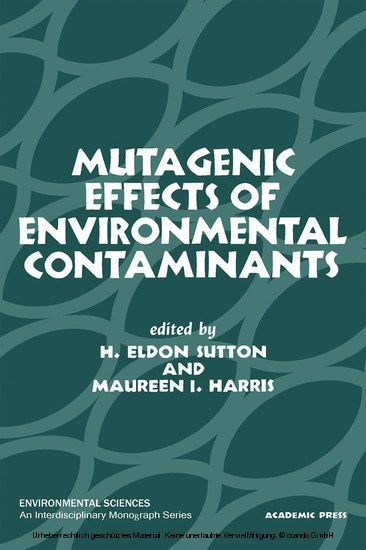 Mutagenic Effects of Environmental Contaminants main product photo