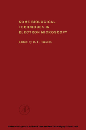 Some Biological Techniques in Electron Microscopy
