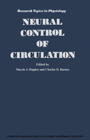 Neural Control of Circulation main product photo
