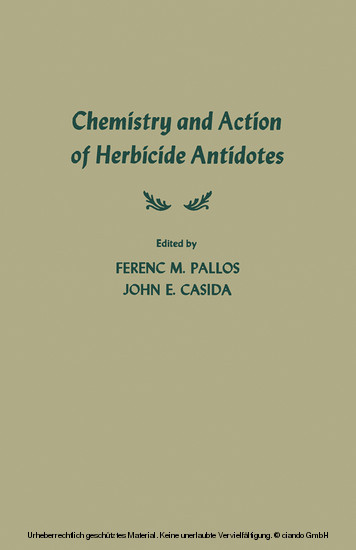 Chemistry and Action of Herbicide Antidotes main product photo