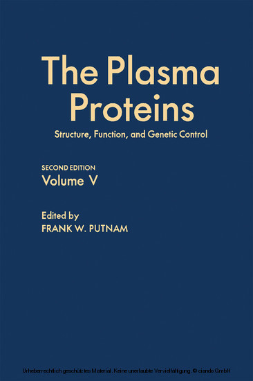 The Plasma Proteins V5 main product photo