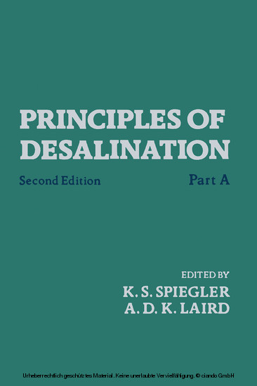 Principles of Desalination (Part A) main product photo