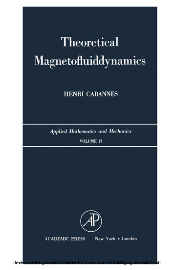 Theoretical Magnetofluiddynamics main product photo
