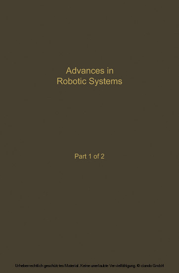 Control and Dynamic Systems V39: Advances in Robotic Systems Part 1 of 2 main product photo