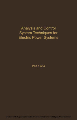 Control and Dynamic Systems V41: Analysis and Control System Techniques for Electric Power Systems Part 1 of 4