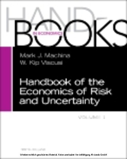 Handbook of the Economics of Risk and Uncertainty main product photo
